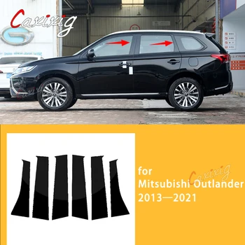 Okno avtomobila Center Steber Nalepke Avto Tuning za Mitsubishi Outlander 2013 2014 2015 2016 2017 2018 2019 2020 2021