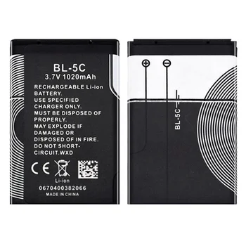 1000mAh Baterijo BL-5CV BL-5C Za VERTU Vzpon 2010 / Podpis S Design / Vertu X BL5CV BL 5CV