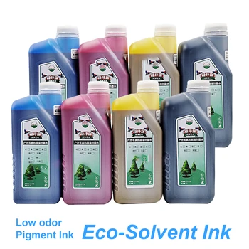 500 ML Pigment Nizko vonj Okolju Prijazno Eco-Solvent Ink Za DX3 DX4 DX5 DX6 DX7 DX10 tiskalna glava