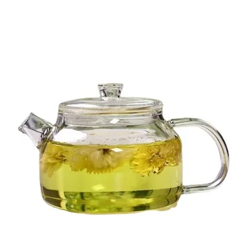 Majhne Zmogljivosti Transparentno Steklo Čajnik s Filtrom, Odporno na Toploto Cvet Čaj grelnik vode za Gospodinjstvo Kung Fu Čaj Pot Teaware