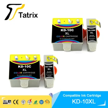 Tatrix 10 XL 10XL 10XLBK 10XLC Premium Barva Črna Združljiv Inkjet Kartuša za Kodak ESP 3 5 7 9 3250 Tiskalnik