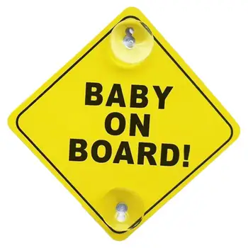 Baby On Board Avto Nalepke Auto Dvojno Sesalni znakovnega Avtomobilske Nalepke za Večkratno uporabo Otroka V Nalepka Avto sesalni nalepke