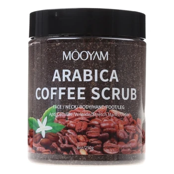 250 g Arabica Kave Piling za Telo Krema Odmrle Kože, Piling, Čiščenje laka Prilepite Padec Ladijskega prometa