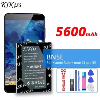 5600mAh KiKiss Zmogljivo Baterijo BN5E Za Xiaomi Redmi Opomba 11 Pro Note11 Pro 5G/POCO X4 Pro X4Pro 5G