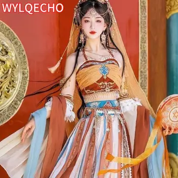 Kitajski Tradicionalni Elegantno Hanfu Obleko Pravljice Nacionalni Slog Ljudskega Plesnega Obleka Ženske Obleke Cospaly Stari Princesa Hanfu HS45