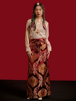 Tibet Tibetanske Lhase Oblačila za Ženske Boljše Vrh Poletje Nove Etnične Slog