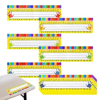 Desk Plošče Za Študente 60pcs z roko izpisano Ime Nalepke Za Mize Razredu Osnovne Pribor Ime Kartice Za Pisanje Mize