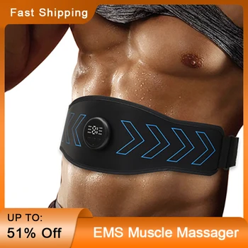 Električni Mišice Massager USB Chargable EMS Trebušne Stimulator Fitnes za hujšanje, Oblikovanje Telesa Masaža Oprema za Izgorevanje Maščob