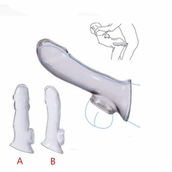 Penis Rokavi Širitve Analni Čep za Večkratno uporabo Spolnih Igrač za Moške Zapozneli Izliv Moškega Dildos Kondom Čistost Petelin Kletko Seks Igrače
