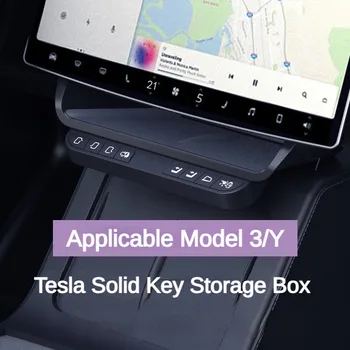 Za Tesla Model 3 Y 2021-2024 Brezžično Smart Osrednji Zaslon Rok Skladiščenje Polje Fizični Gumb Za Nadzor Spremenjen Avto Dodatki