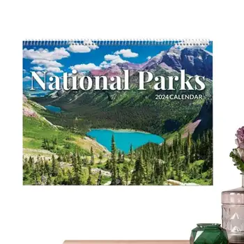 Koledar 2024 Nacionalnih Parkov Ustvarjalne Hangable Mesečna Stenski Koledarji Z Nacionalnimi Parki Slike 2024 Soba Okraski Za Dom