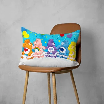 Nega Bearss Risanka Srčkan Prevleke Otroci Spalnica Kawaii Dekoracijo Anime Natisnjeni Pillowslip Moda Blazino Zajema Tekstil Doma