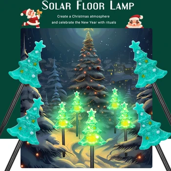 Solarna LED Božično Drevo Tal Vgrajena Lučka Zunanji Vrt, Dvorišče Božično Vzdušje Krajine Dekoracijo Luči