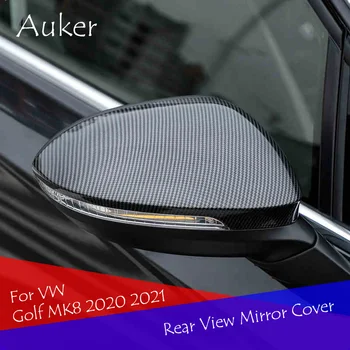 Avto Rearview Mirror Pokrov Zaščitne Nalepke Trim Okrasimo ABS Chrome Za VW Golf 8 mk8 2020 2021 Dodatki