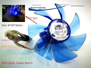 Super Frekvenca Tri LEV Firebird 2 Bluebird 3 4 12V 87 * Mm775/1155/AMD Svetlobna Zamenjava Fan