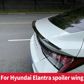 Za Hyundai Elantra CN7 Spojler Krila 2021 2022 2023 leto ABS Materiala Prtljažnik za Ustnice Krilo Šport Styling Ogljikovih Tuning Oprema