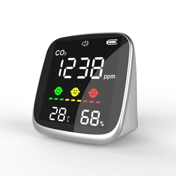 1pc Prenosni CO2 Detektor Kakovosti Zraka Monitor CO2 Meter Manual Set CO2 Alarm Prag Ogljikovega dioksida odkrivanje