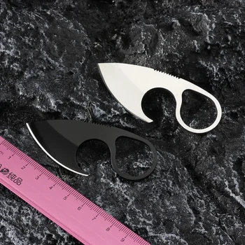 Čezmejno Novo Nerjavečega Jekla Prostem Mini Kamp Nož za Preživetje Verige Priročen Večnamenski Nož