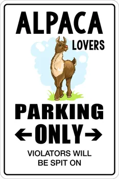 StickerPirate Alpake Ljubitelje Parkiranje Le 8