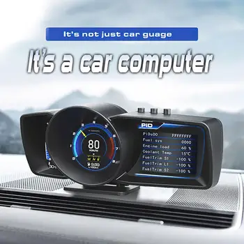 A600 Najnovejši Head Up Display Auto Display OBD2+GPS Smart Avto HUD Profil Digitalni Števec Varnostni Alarm Vode&Oil Temp. Vrt. / MIN