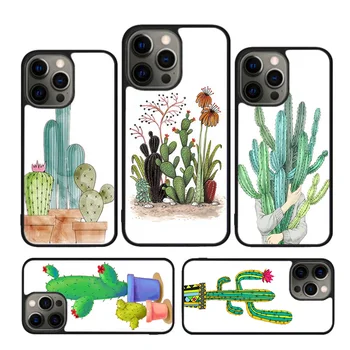 Rastline Kaktus Banana lamas Primeru Za iPhone 15 SE 2020 XR X XS Max 6S 7 Plus 8 12 13 Mini 11 12 13 14 Pro Max Odbijača Pokrov