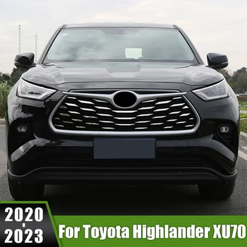 Za Toyota Highlander XU70 Kluger 2020 2021 2022 2023 Hibridni iz Nerjavečega Avto Sprednja Maska Trim Okrasimo Kritje Gypsophila Nalepke