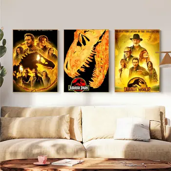 Jurassic Svetu Film, Anime, Plakati, Lepljivo HD Kakovosti Wall Art Retro Plakate Za Dom Letnik Dekorativno Slikarstvo