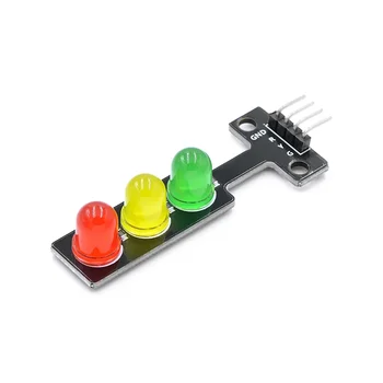10pcs Mini 5V semafor LED Zaslon Modul za Arduino Rdeča Rumena Zelena LED Mini-semafor za semafor Sistem