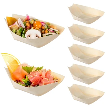 150PCS Razpoložljivi Suši Čolni Predjed Plošče, Leseni Pladnji za Hrano Sushi In Sashimi Stranka Kompleti
